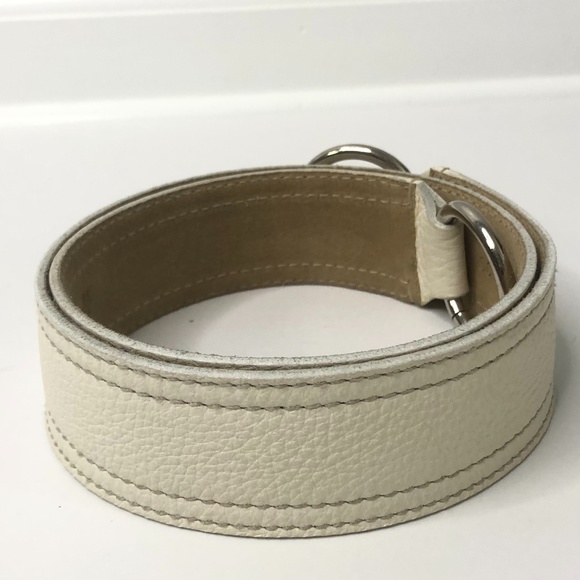 Miu Miu Off White Leather Belt Size 90/36 main image 5